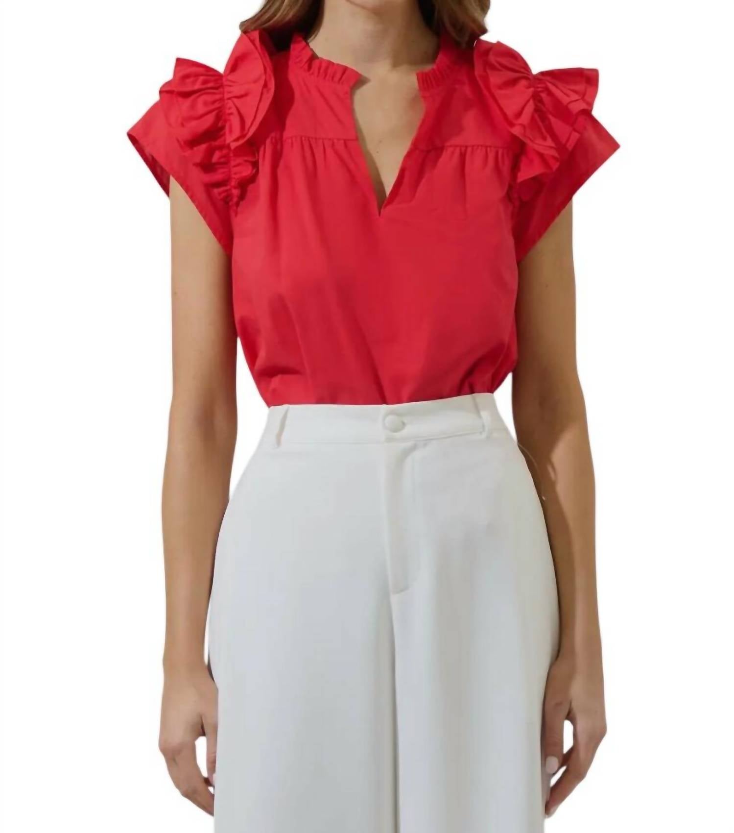 Sugarlips - Dillan Ruffle Top