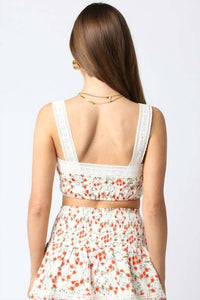 Olivaceous - Marissa Floral Top