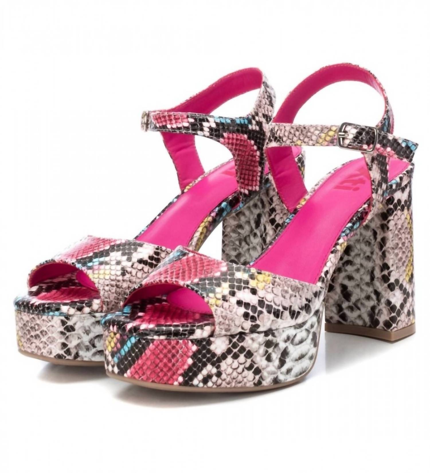 Xti - WOMEN'S HEELED PLATFORM SANDALS