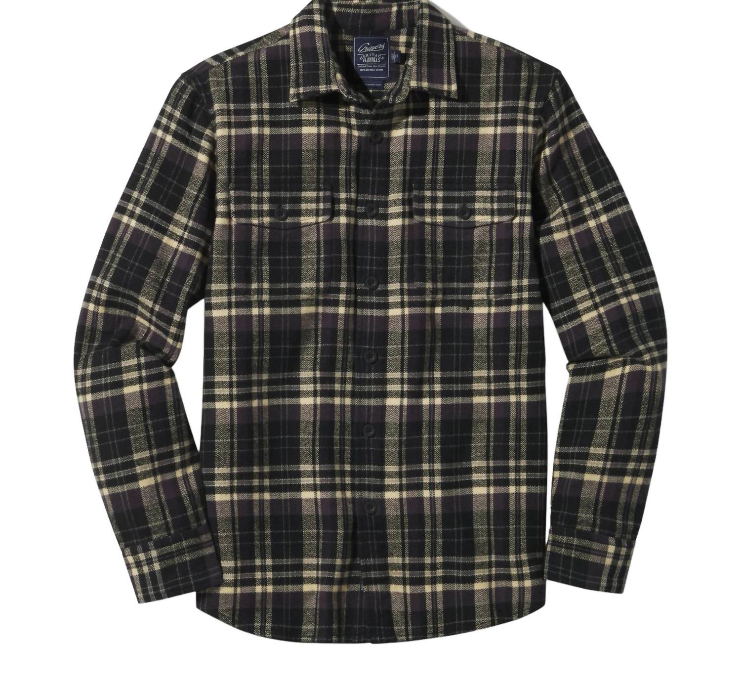Grayers - Herringbone Heritage Flannel Plaid Shirt
