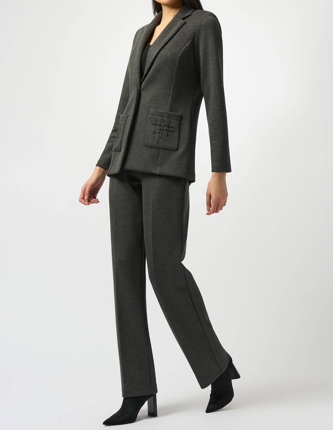 Joseph Ribkoff - Mid-rise Pull On Wide Leg Pants