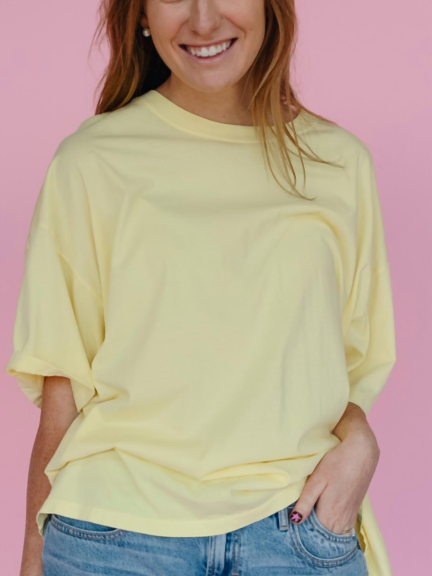 Daydreamer - Solid Oversized Fit Tee