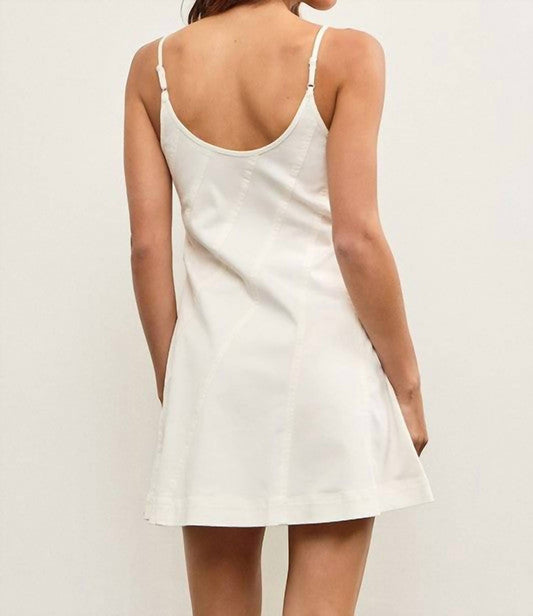 Mustard Seed - Paige Diagonal Seam Denim Mini Dress