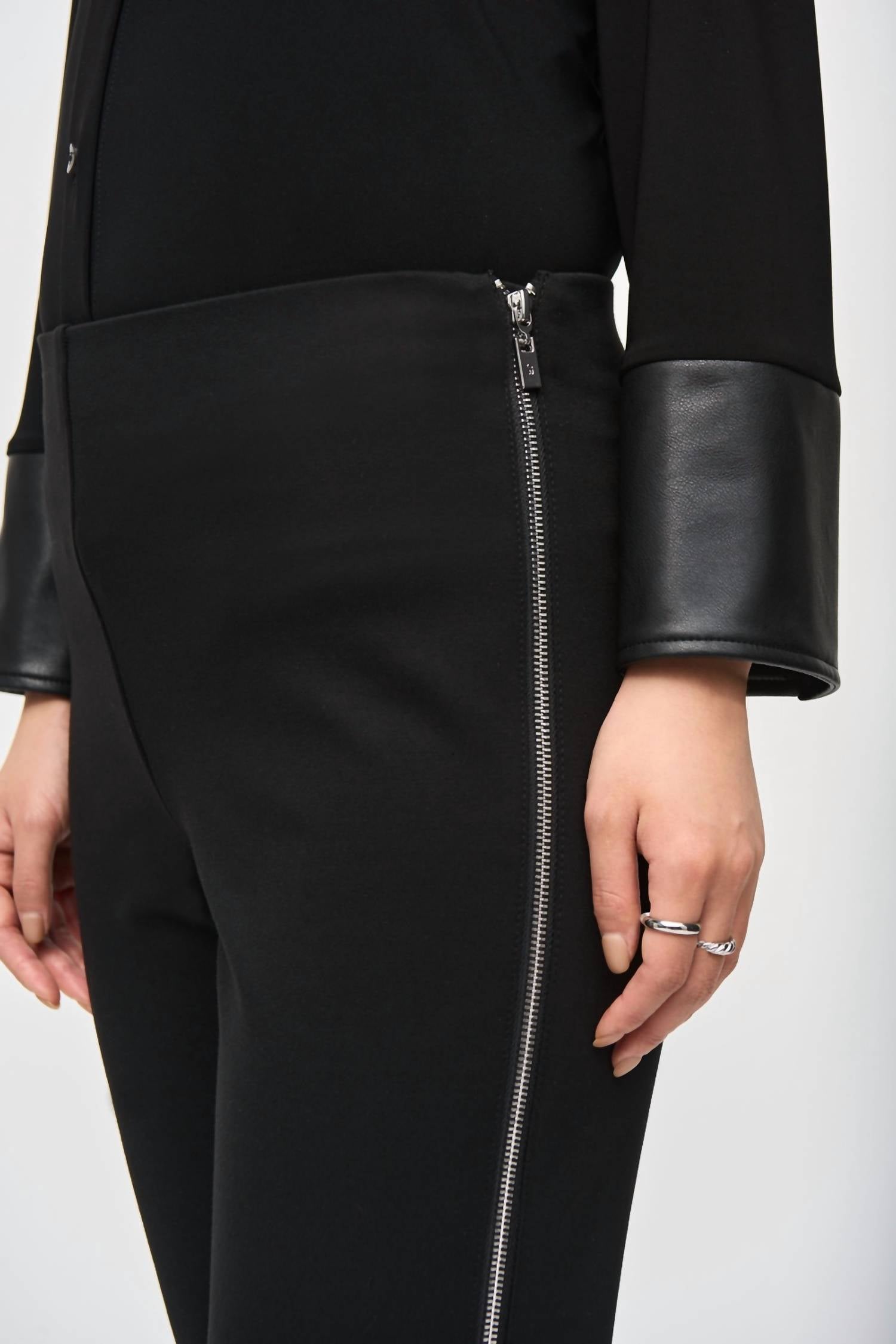 Joseph Ribkoff - Slim Fit Side Zipper Pants