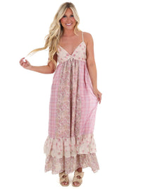 In February - Made for Adventure Mixed Print Maxi Dress