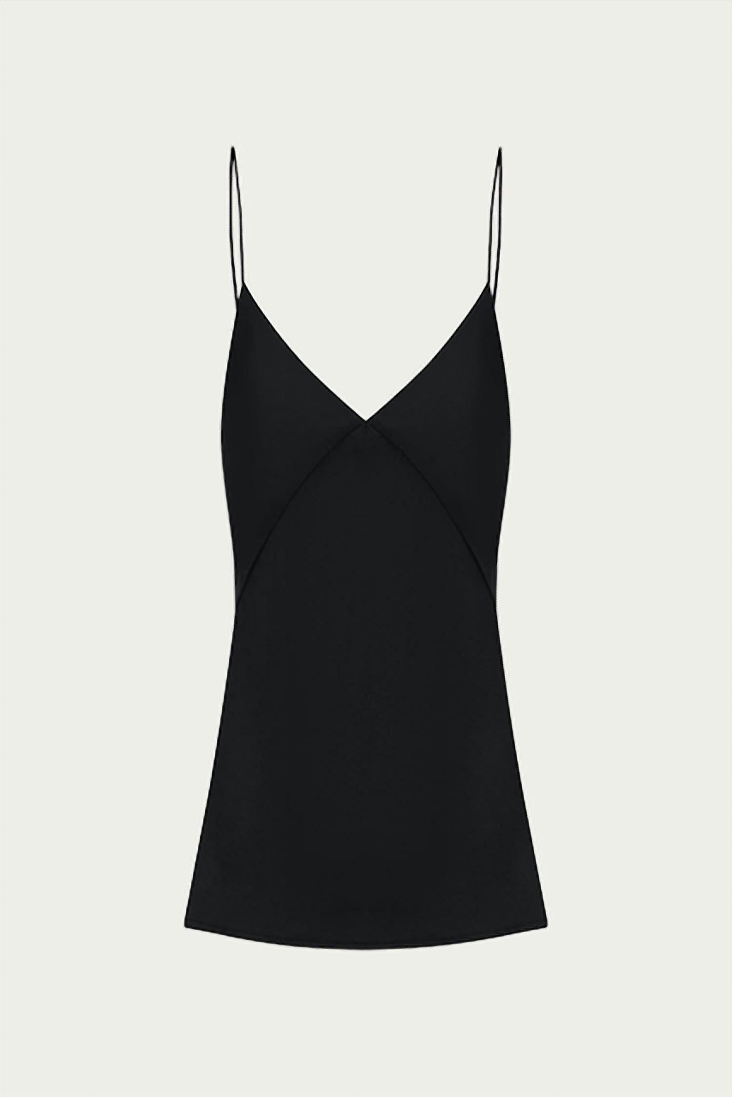 FLORENT SILK-TWILL SLIP MINI DRESS