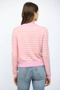 Fate By Lfd - Striped Button Front Cardigan