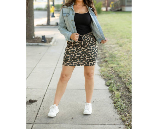 Julia Rose - The Liana Leopard 2.0 Jogger Skirt