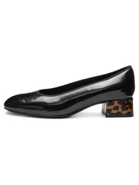Ara Women's Pumps Gypsum Heels in black leopard - women's heels - detail view