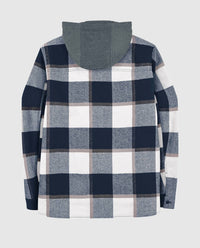Starter - Men's New England Patriots Sherpa Lined Plaid Jacket