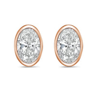 Diana M Jewels - Women's Oval Lab-grown Diamond Stud Earrings (15.00 Tcw) - Grand