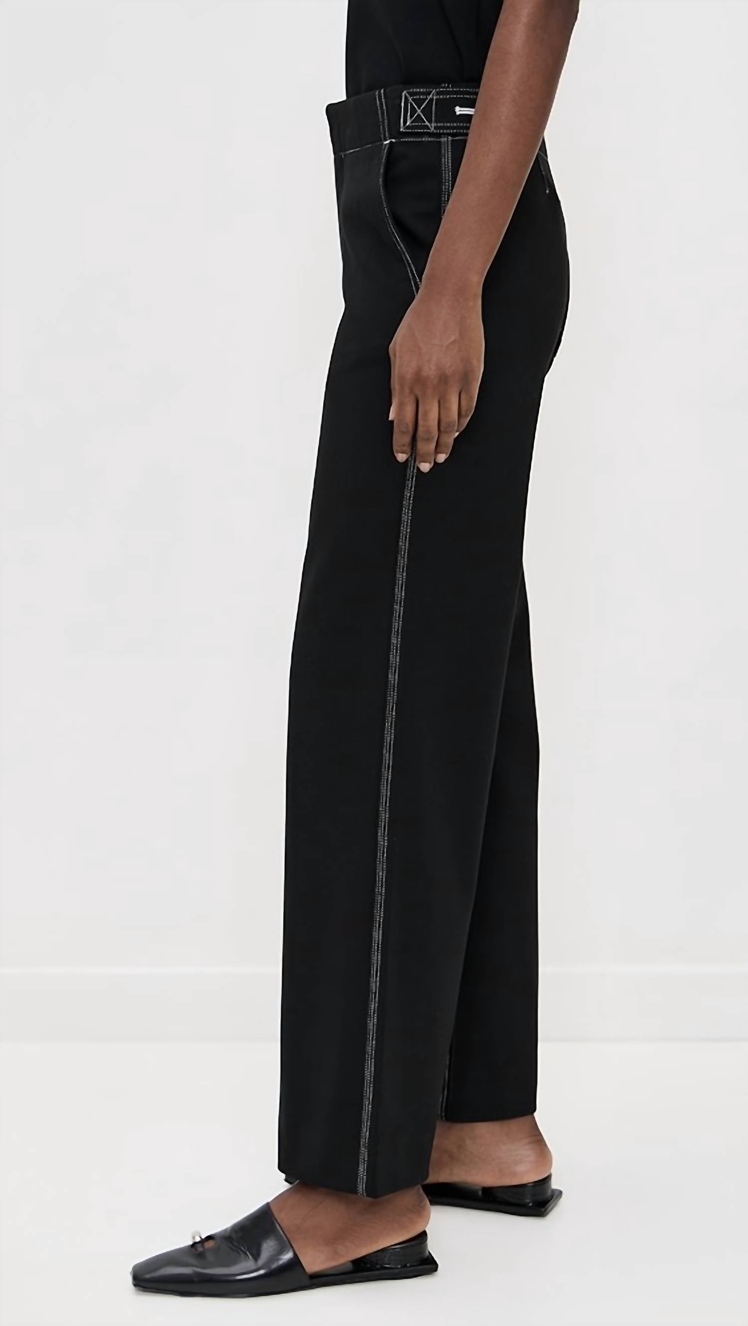 Rag & Bone - Irina Ponte Cross Stitched Tailored Pant