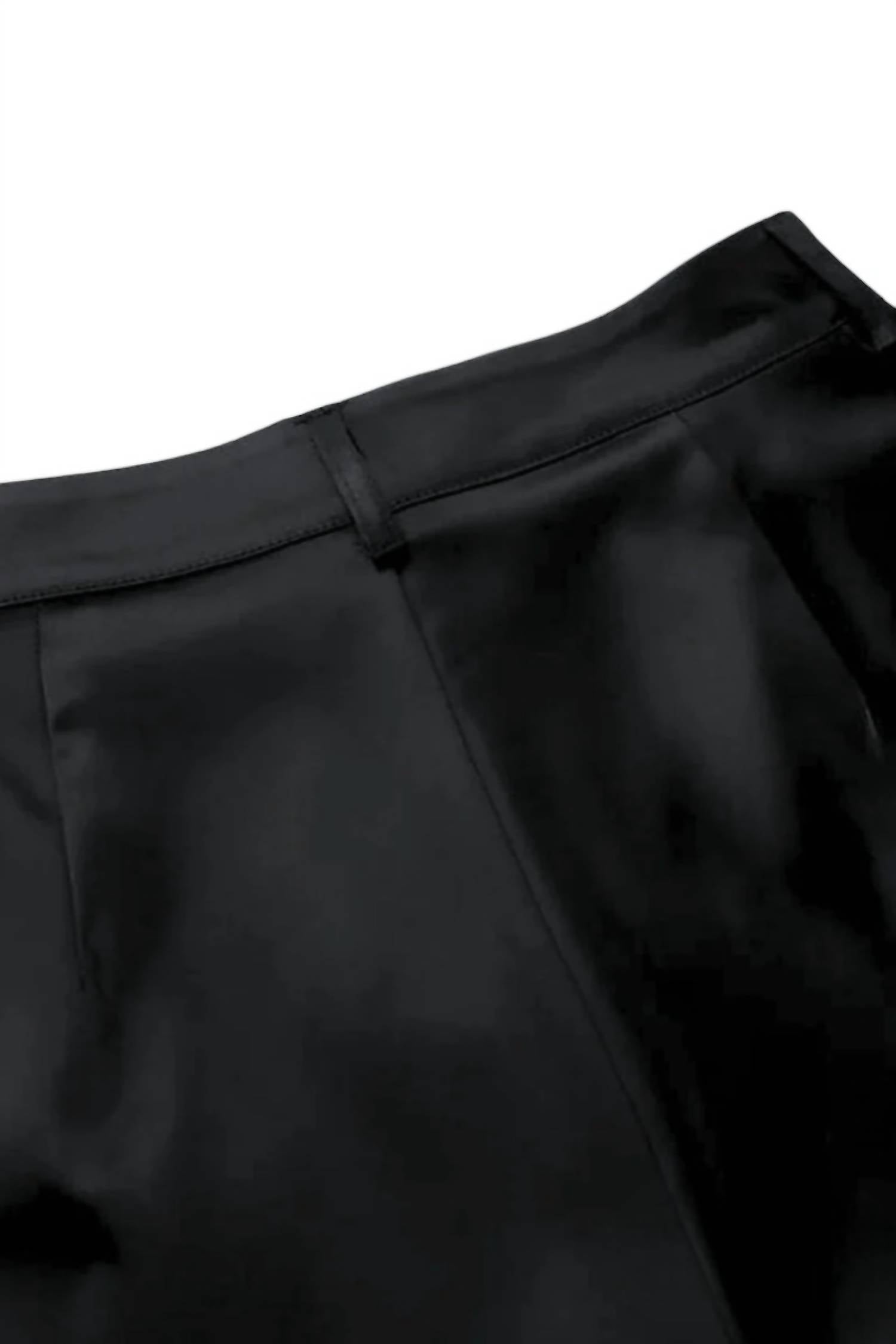 The Cotton Brand - Meredith Double-Breasted Satin Blazer and Pant Set