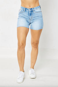 Judy Blue - Light Raw Hem Shorts