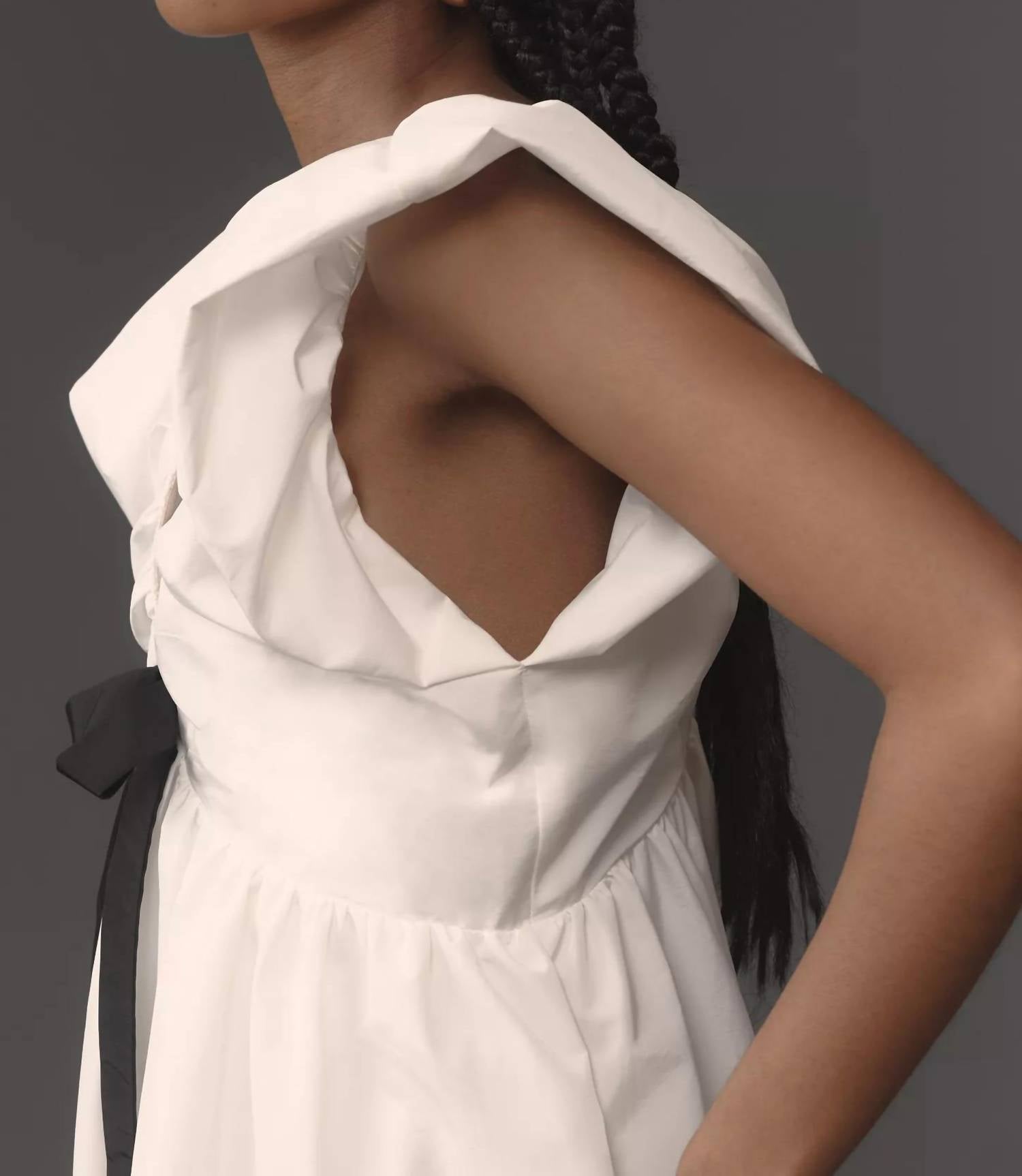 Endless Rose - Flutter Sleeve Bow Mini Dress