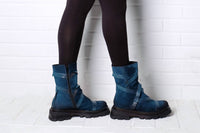 Papucei Women's Gamma Boot in blue - women's shoe - alternate view