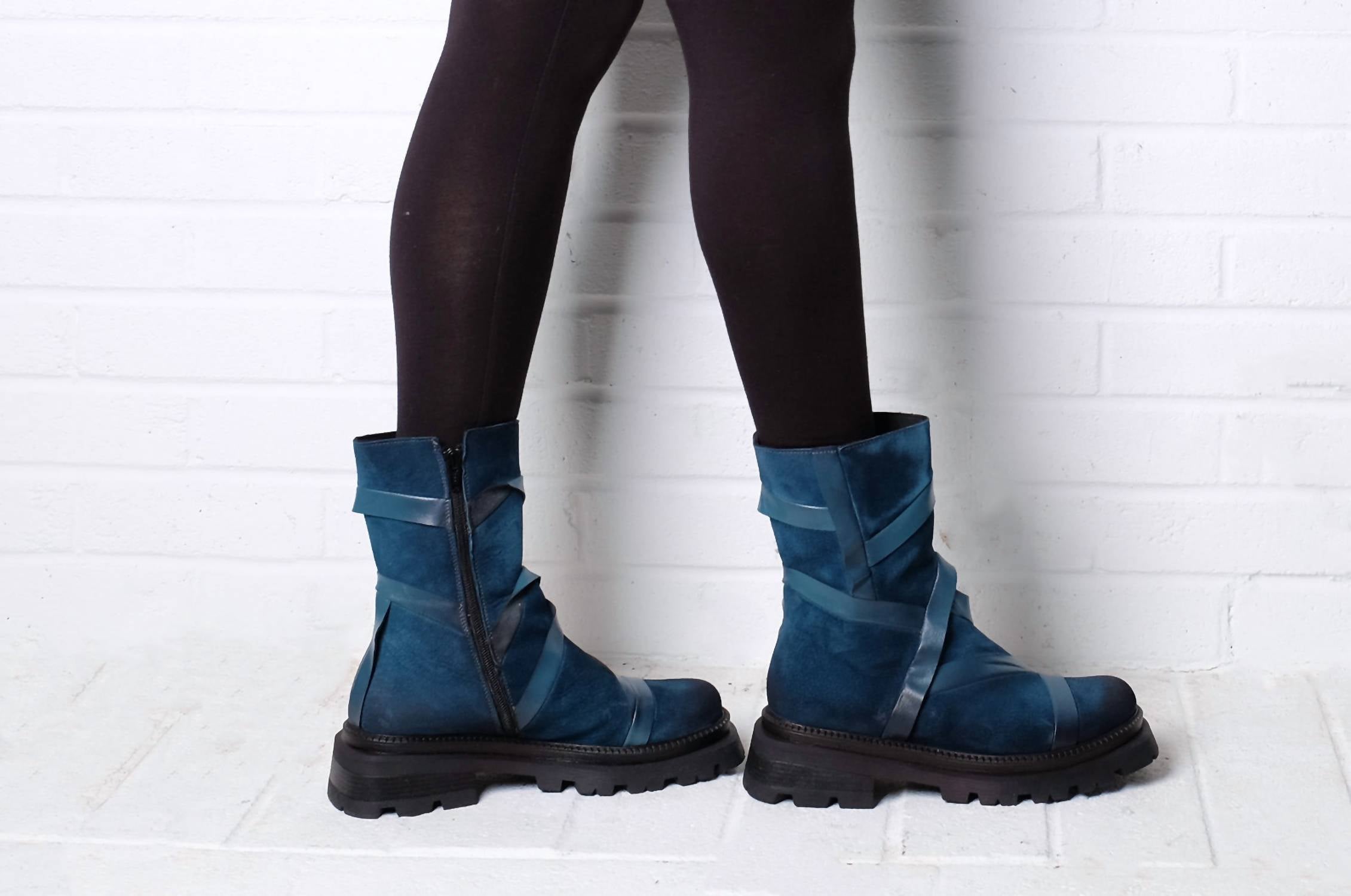 Papucei Women's Gamma Boot in blue - women's shoe - alternate view