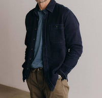 Taylor Stitch Utility Long Sleeve Shirt in rinsed indigo - men's shirt