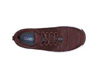 Orthofeet Women's Francis Cushioned Supportive No-tie Sneakers in brown white - women's sneaker - detail view