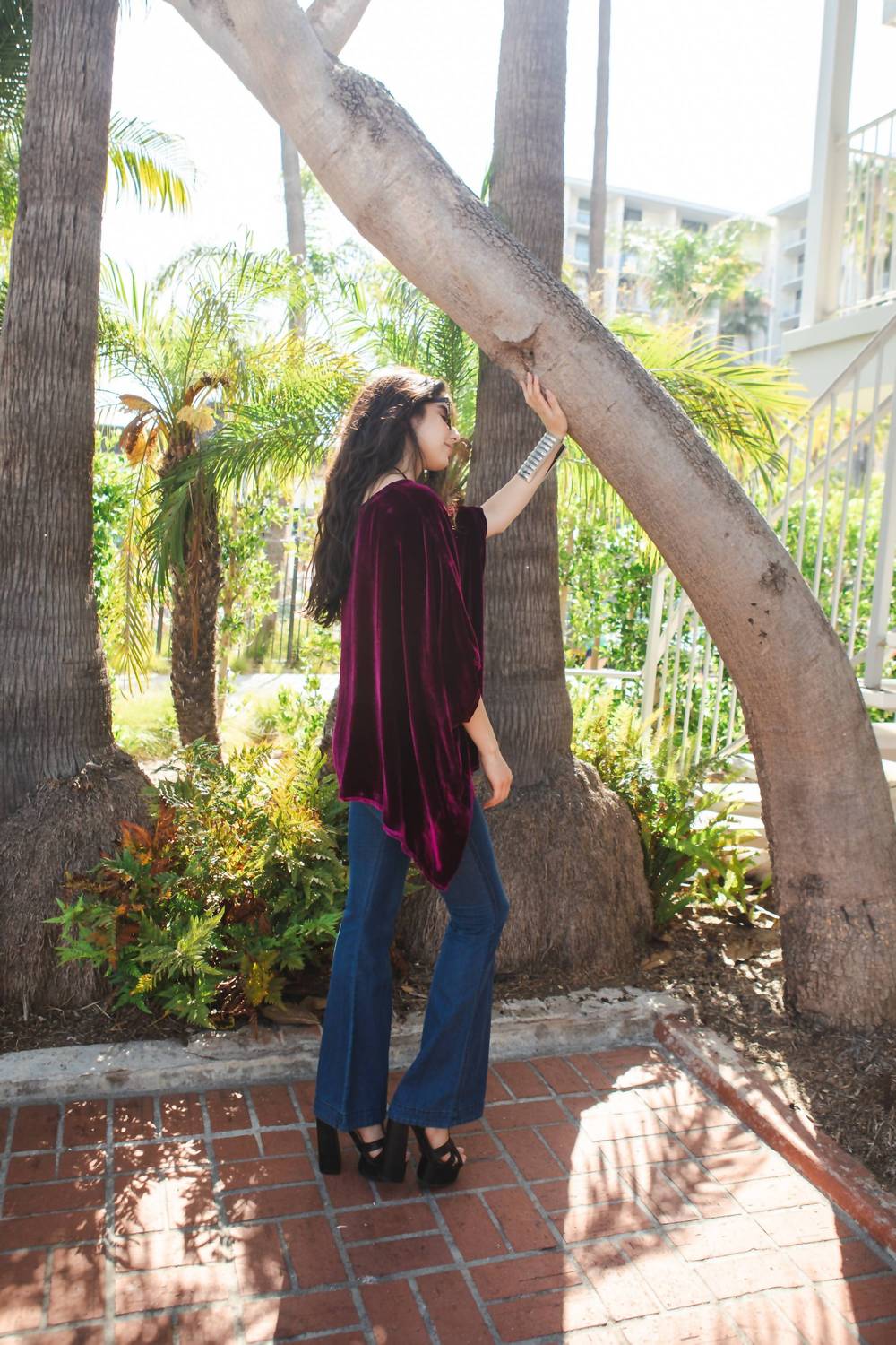 Jennafer Grace - Silk Velvet Scarf Top