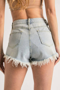 J.Nna - Beaded Distressed Shorts