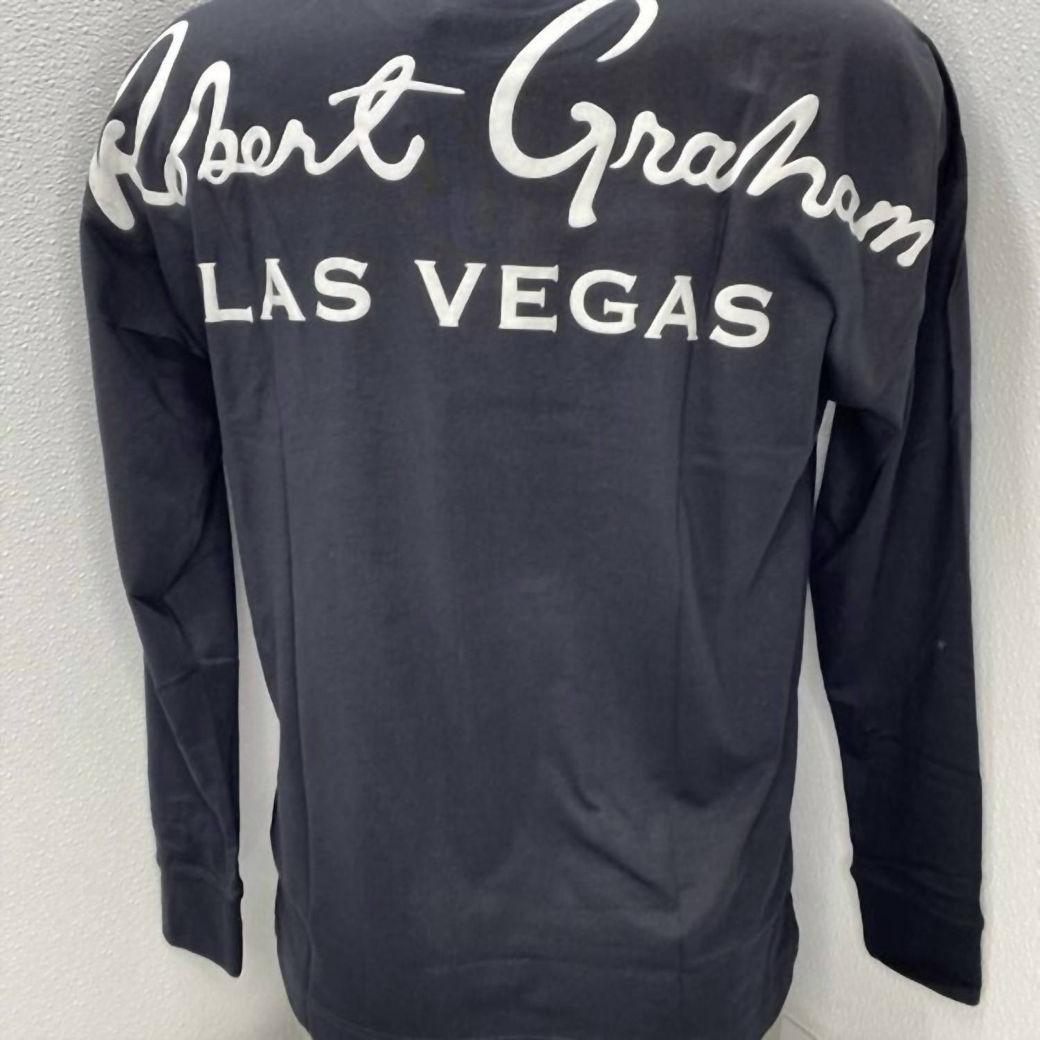 Robert Graham Men’s Las Vegas Embroidered Skull Long Sleeve T-shirt in black - men's long sleeve top - alternate view