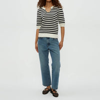 Michael Stars - Rosanna Striped Puff Sleeve Sweater