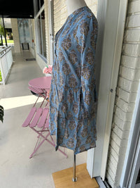 Just Darviny - Garden Long Sleeve Midi Dress