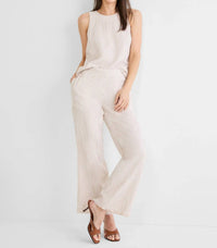 Nic + Zoe - Pinstripe Gauze Pop On Top