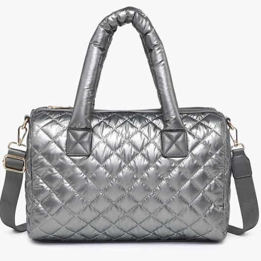 Jen & Co. - Women's Trista Quilted Nylon Satchel Tote