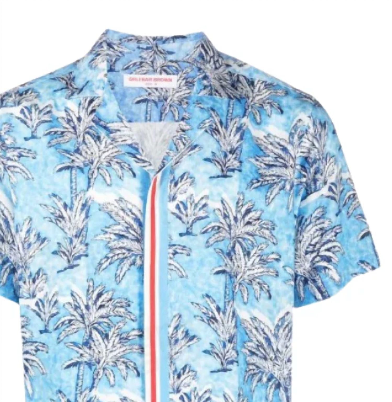 Orlebar Brown - Boy's Pedro Palm Border Top