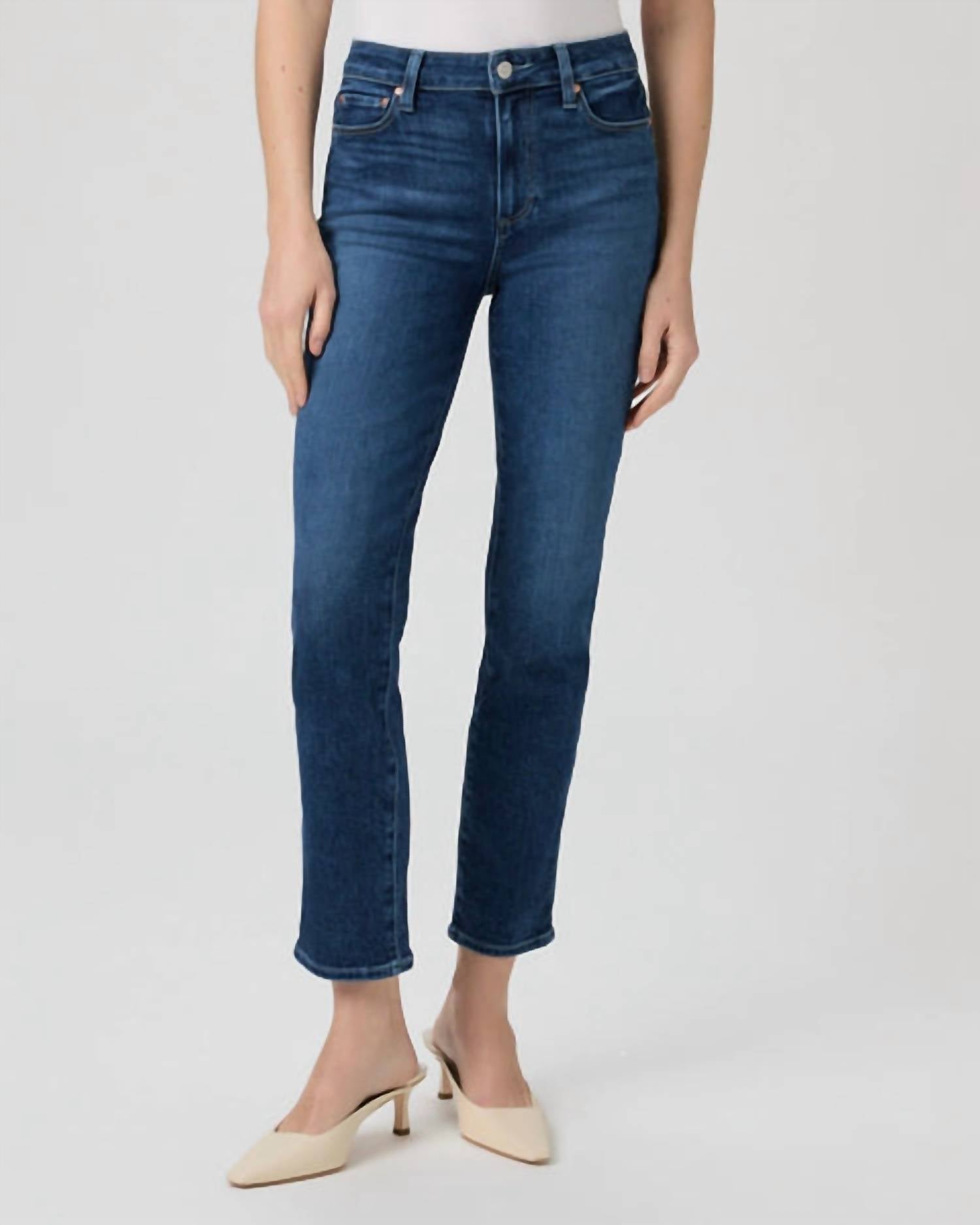 Paige - Cindy High Rise Straight Leg Jeans