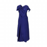 Victoria Beckham - Women's Crepe Back Satin Asymmetrical Midi Dress