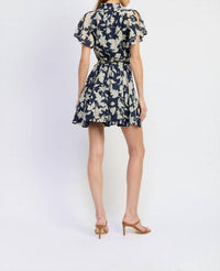 En Saison Madeline Mini Dress in navy - women's dress - detail view