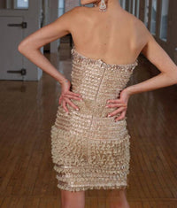 STRAPLESS MINI DRESS