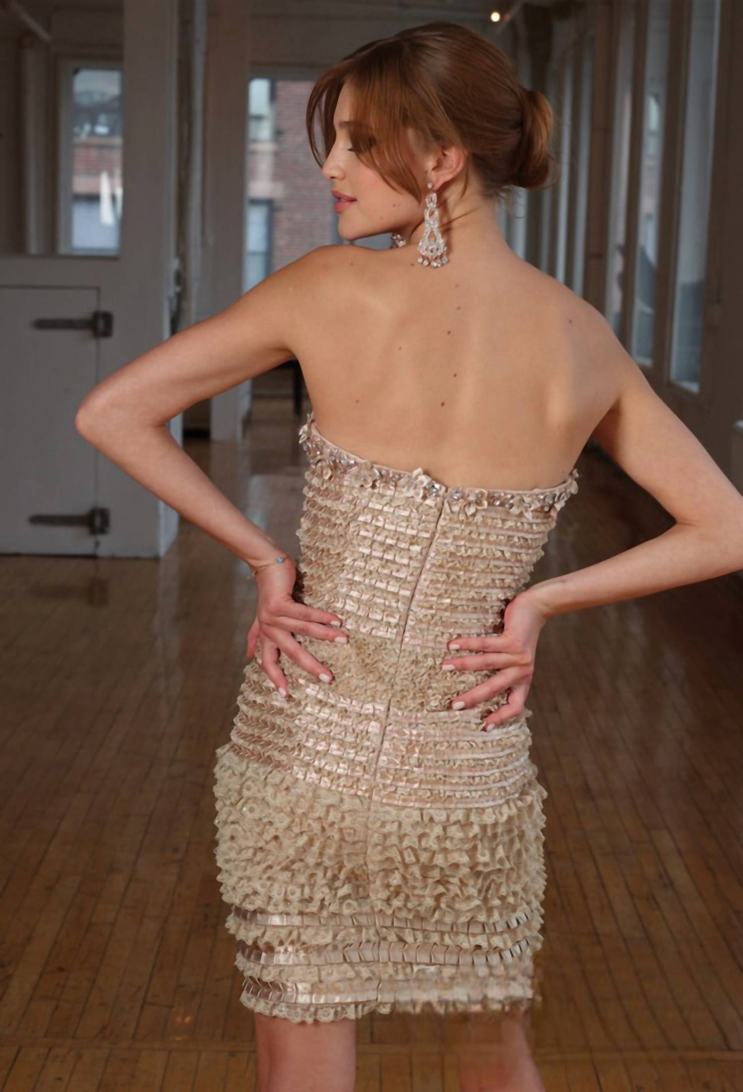 STRAPLESS MINI DRESS