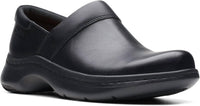 Clarks Women's Pro Gem Clog in black leather - women's shoe
