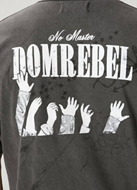 DOMREBEL Mozart Graphic Cotton T-shirt in black - men's t-shirt - view 5