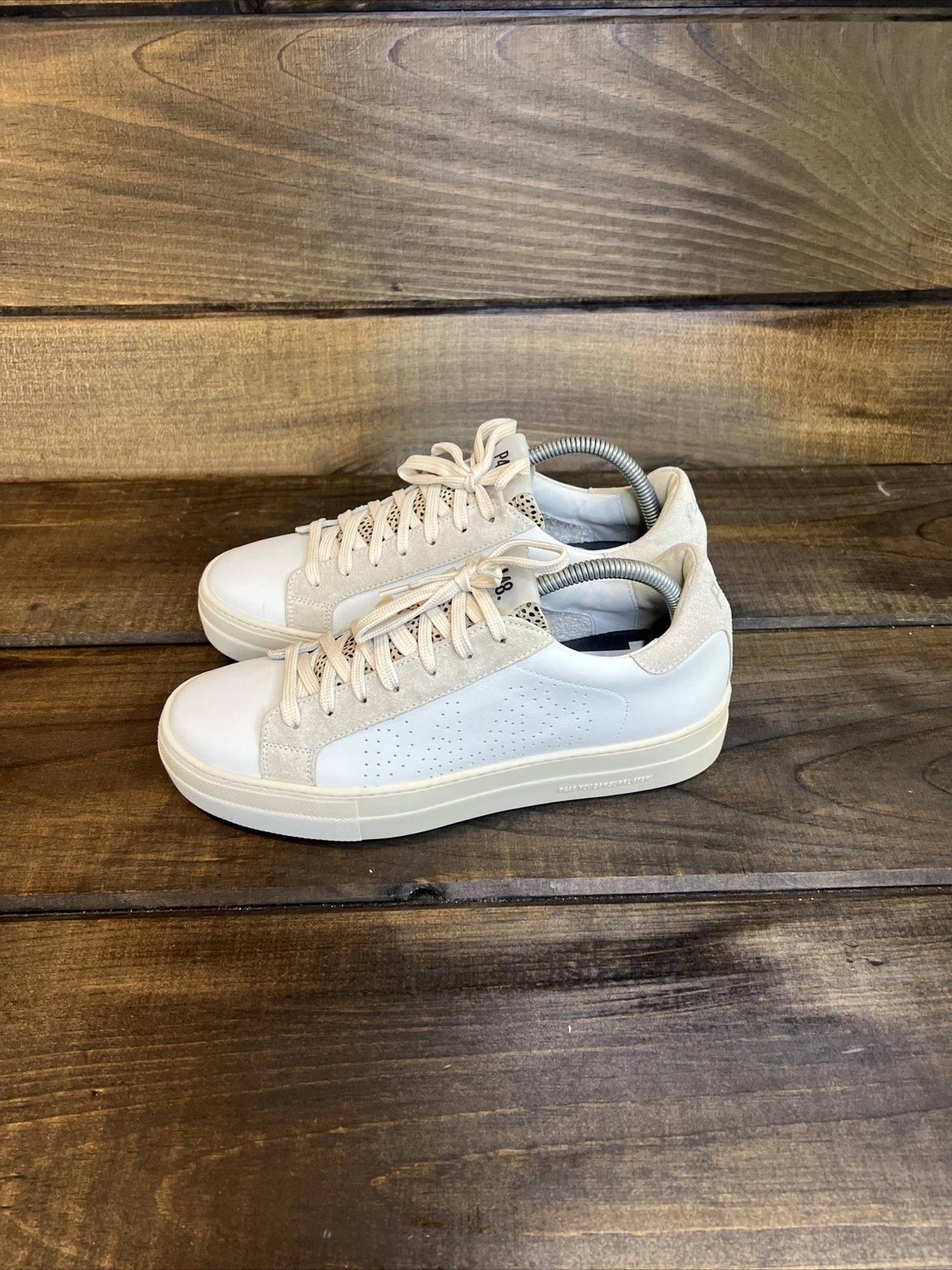 P448 Women's Thea Sneaker in trek - women's sneaker - detail view