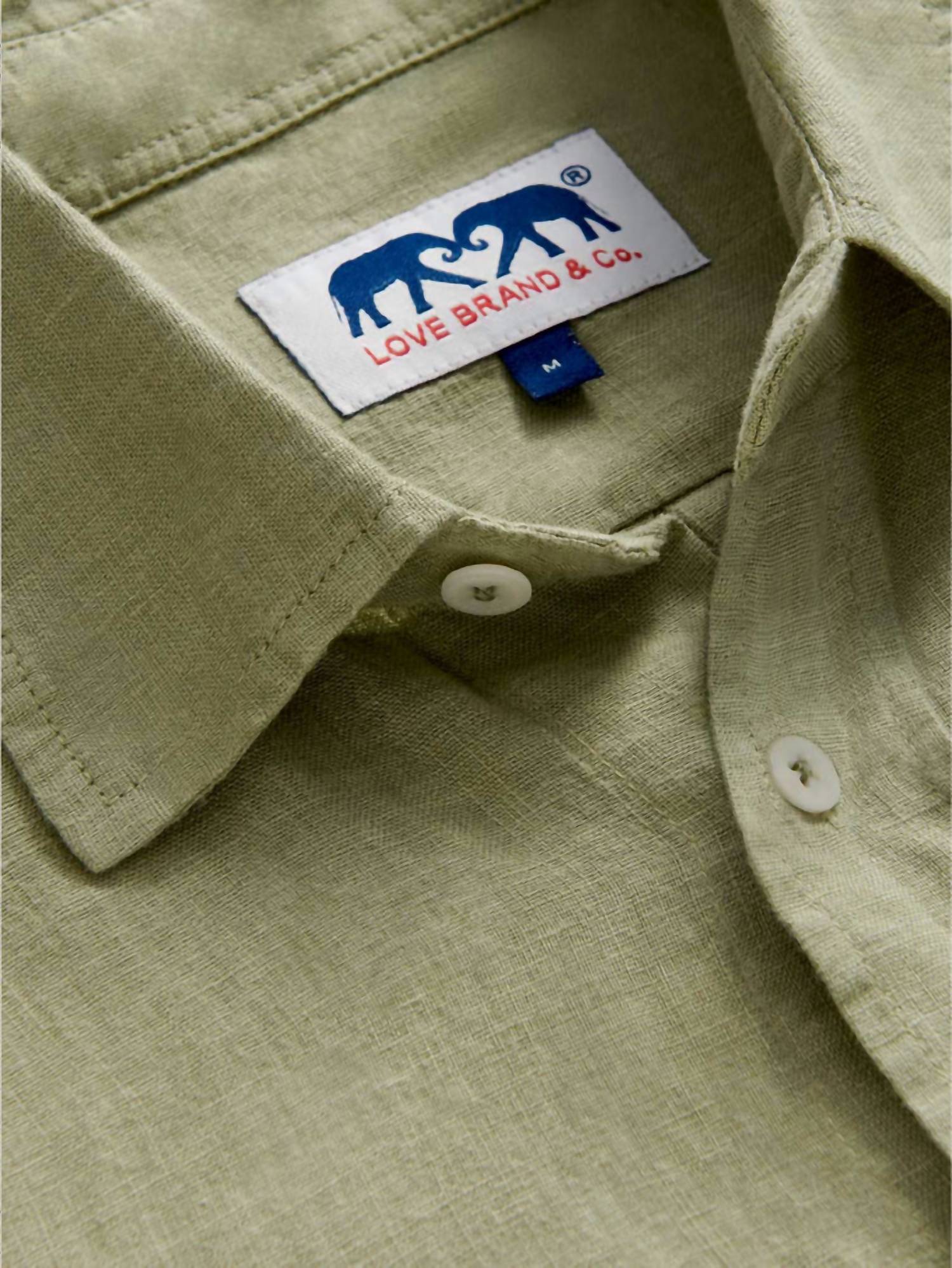 Lover Brand Fashion - Men's Abaco Solid Linen Shirt