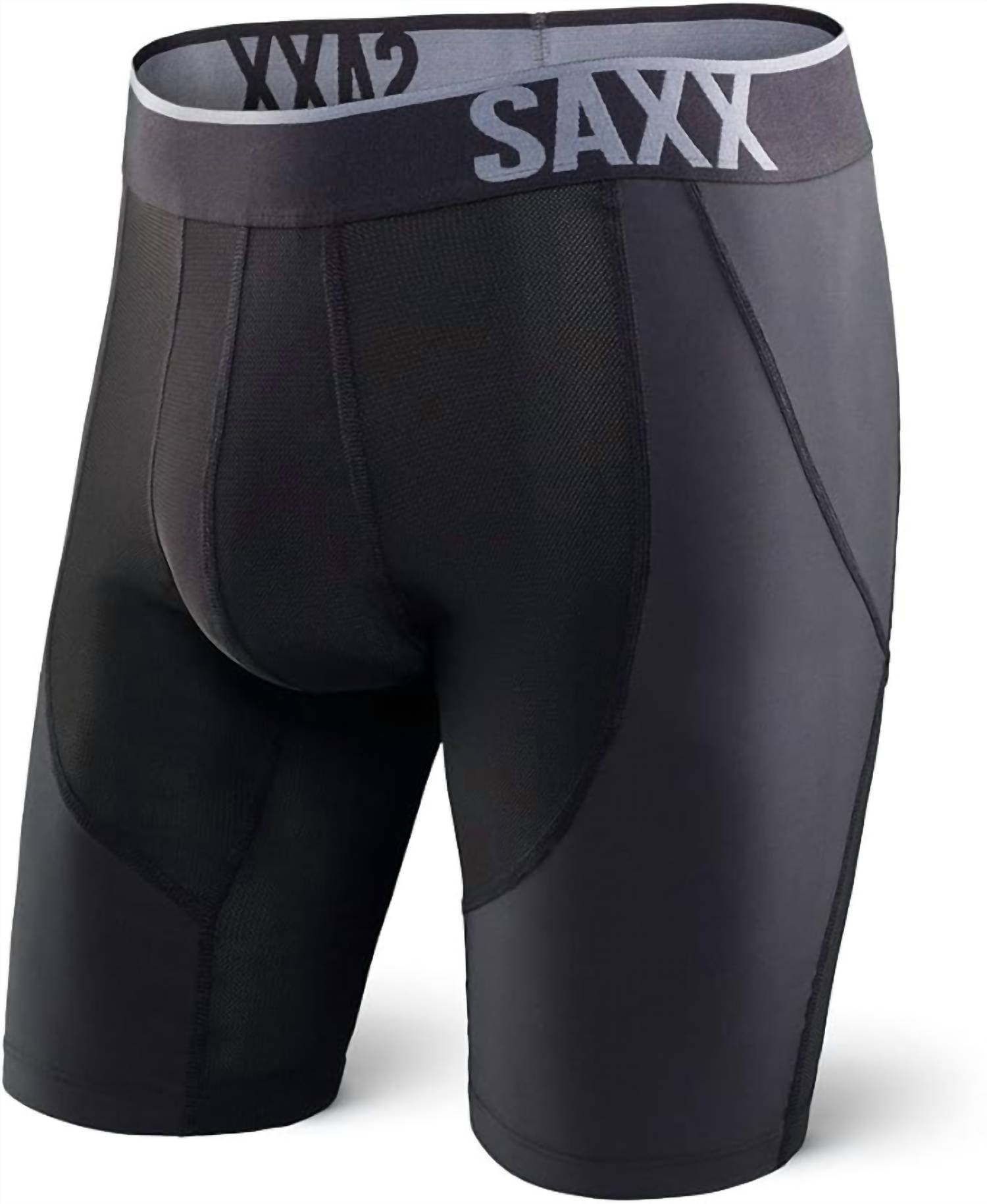 SAXX Men's Strike Long Leg Boxer Brief in black - men's item
