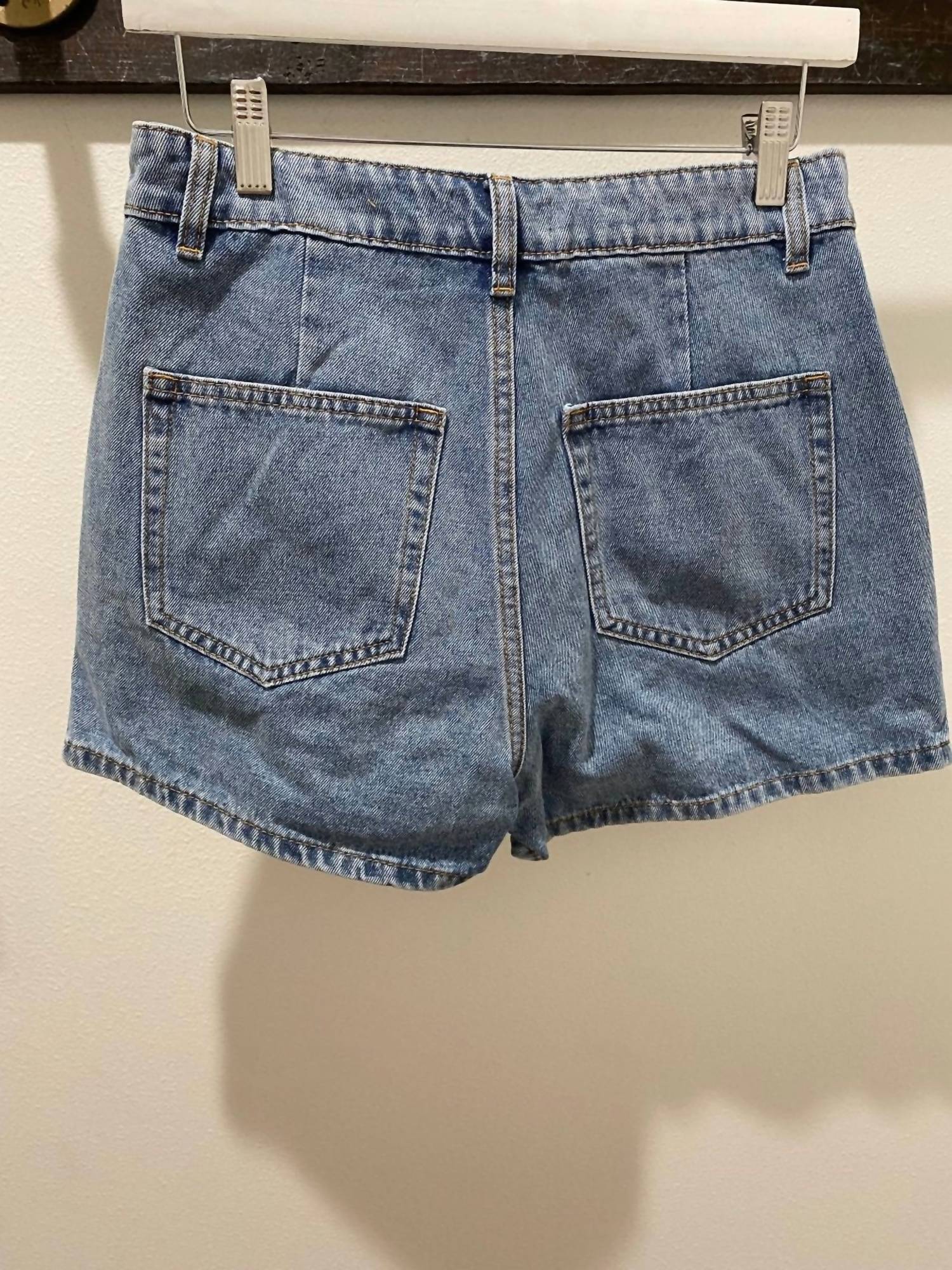 Sweet Lovely by Jen Denim Skort in med wash - women's shorts - view 4