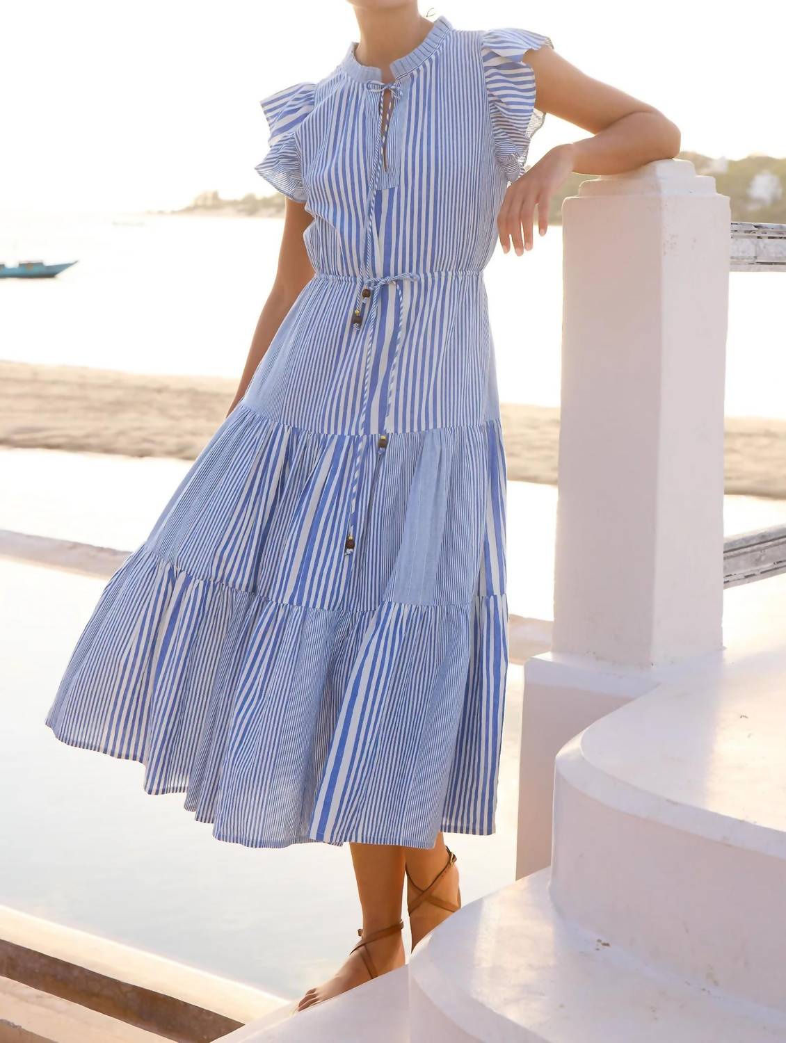 Oliphant - Cinched Flirty Midi Dress
