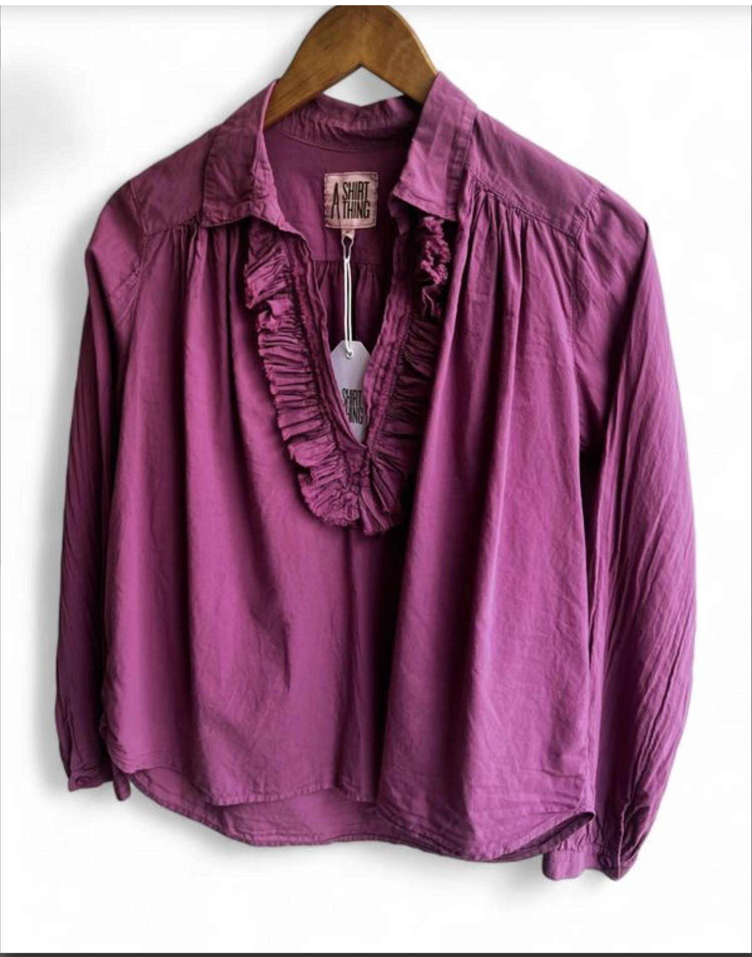 A Shirt Thing - Women's Celine Ruffled Top