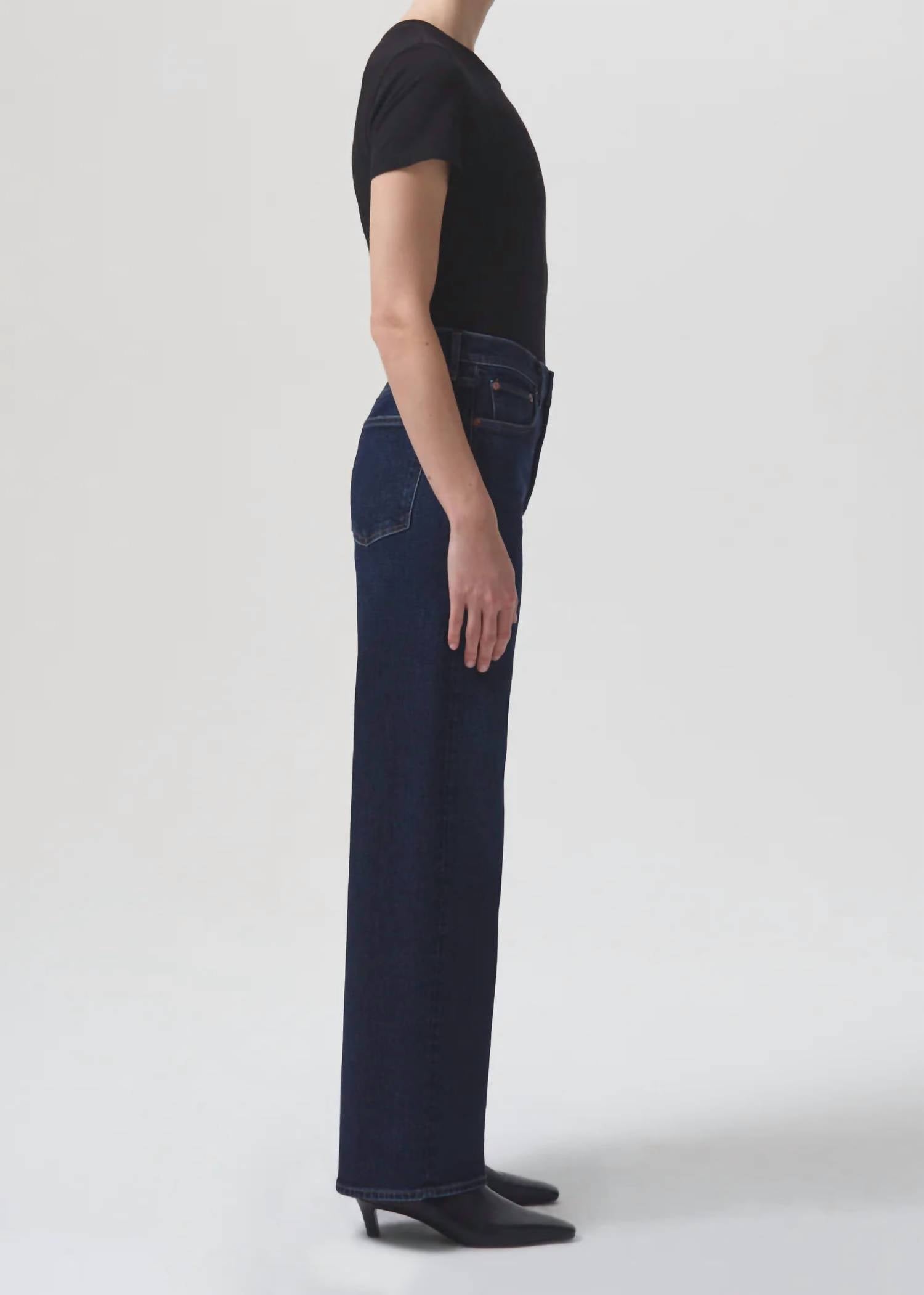 Agolde - Harper Mid Rise Wide Leg Jeans