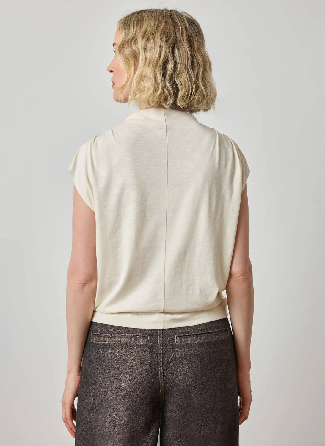Lilla P - Cap Sleeve Mock Top
