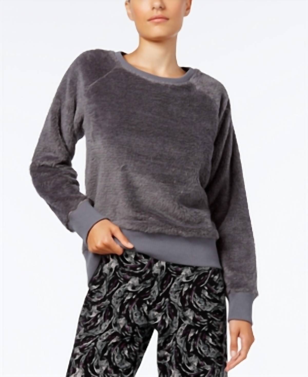 Alfani - Fuzzy Pajama Top
