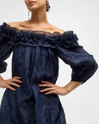 Cinq A Sept - Nava Embroidered Organza Mini Dress