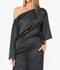 JBQ Cataleya Top in black - women's blouse