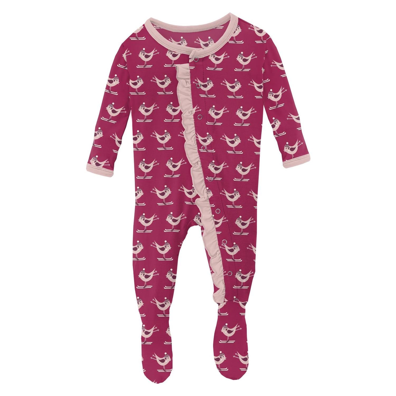 Kickee - Kids' Ruffle Footie with Snaps